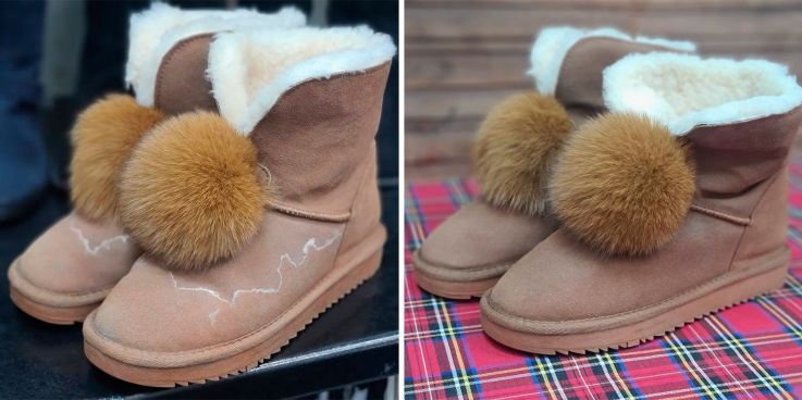 До и после: Выведение реагентов из угги